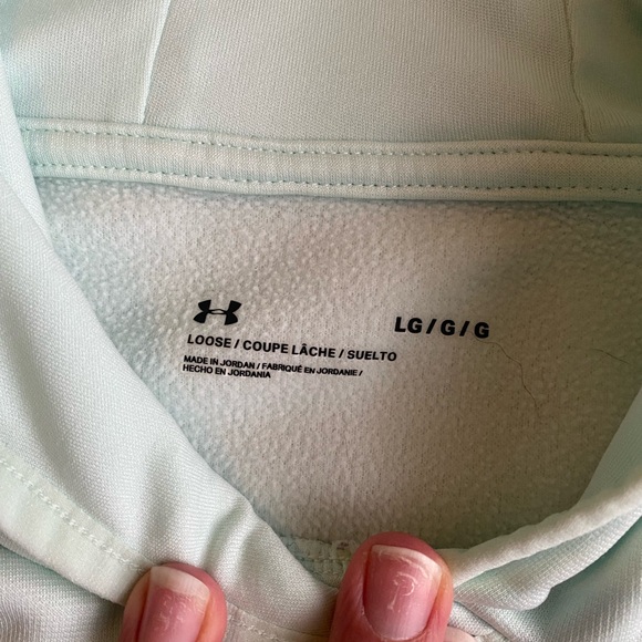 Under Armour Light Green Women’s Hoodie - Picture 6 of 6
